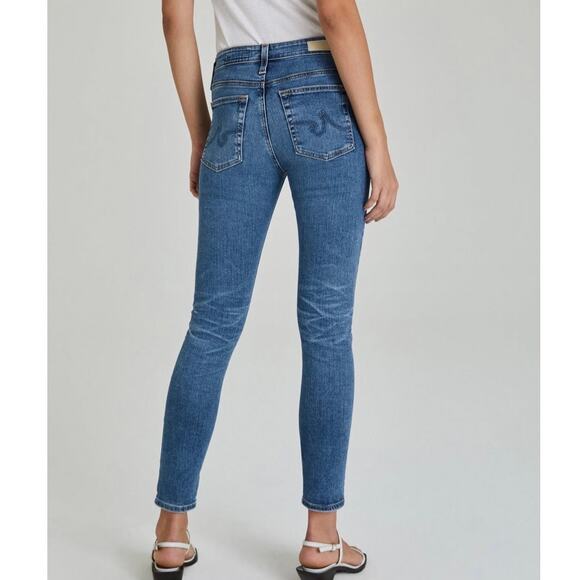 AG Adriano Goldschmied Medium Blue Wash Farrah Ankle Skinny Jeans Size 26R - Picture 2 of 7